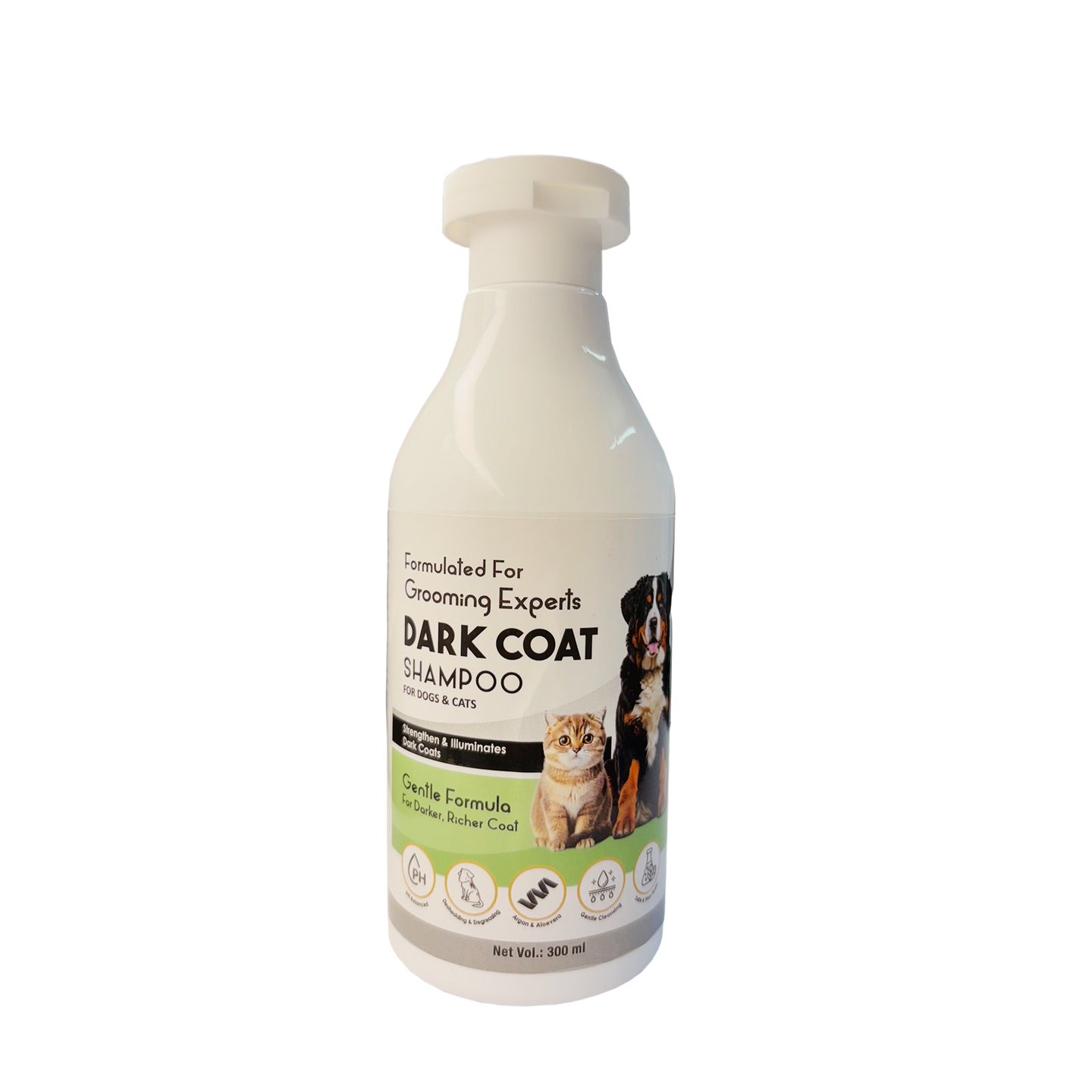 Ek-Tek Dark Coat Black Pearl Shampoo & Conditioner 300ml – Dark Coat Dog Shampoo for Dogs and Cats